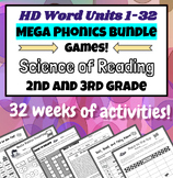 Preview of HD Word Units 1-32 Games and Activities SOR Phonics Really Great Reading