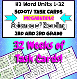 HD Word Units 1-32 Task Cards / Scoot / Fun Activities / S