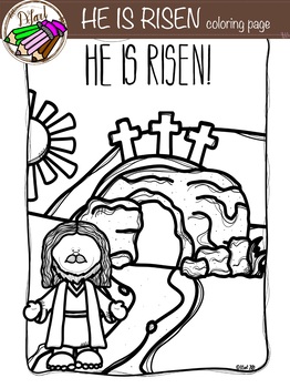 Preview of HE IS RISEN! coloring page {free}