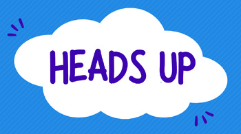 Preview of HEADS UP! Algebra Vocabulary Review Game