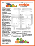 HEALTHY EATING & NUTRITION Crossword Puzzle Worksheet