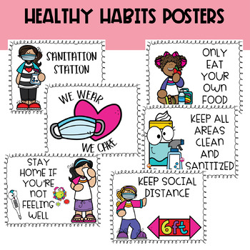 HEALTHY HABITS POSTERS by Bella Esquenazi | TPT