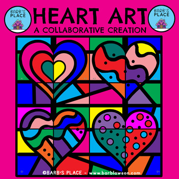 Preview of HEART ART: A Colorful Collaborative Creation for Kids
