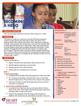 Preview of HEART Humane Education: Becoming a Hero (Grades K-2)