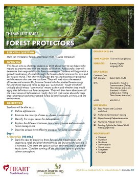 Preview of HEART Humane Education: Forest Protectors (Gr. 6-8)