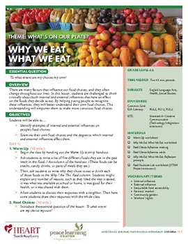 Preview of HEART Humane Education: Why We Eat What We Eat (Gr. 6-8)