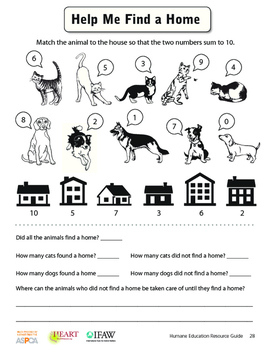 Preview of HEART (Humane Education): Lesson 3 - Help Me Find a Home (Grades K-2)