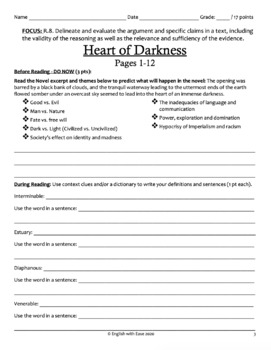 heart of darkness cliff notes