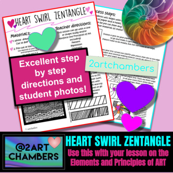Preview of HEART SWIRL ZENTANGLE DESIGN