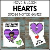 HEARTS ♥️ Move & Learn Gross Motor Games - Preschool, Pre-K, & Kinder