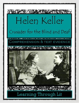 Preview of HELEN KELLER Crusader for the Blind and Deaf - Comprehension (Answers Included)