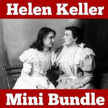 Preview of HELEN KELLER Women's History Month Activities MINI BUNDLE