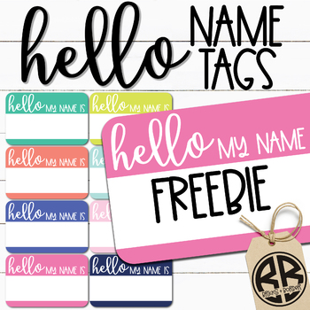 Preview of Hello My Name is Name Tags