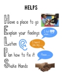 HELPS Social Problem Solving  / Conflict Resolution Poster