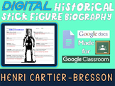 HENRI CARTIER-BRESSON Digital Historical Stick Figure Biog