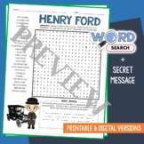 HENRY FORD Word Search Puzzle Activity Vocabulary Workshee