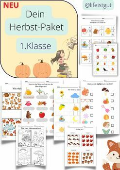 HERBST-PAKET Herbstliche Aufgaben 1.Klasse - Mathe und Deutsch by ...