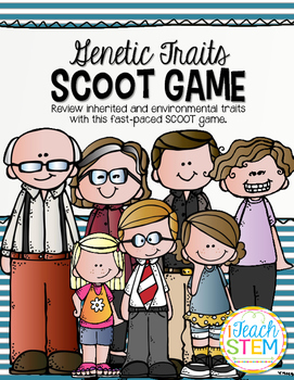 Preview of STEM Genetic Traits SCOOT Game Inherited and Environmental