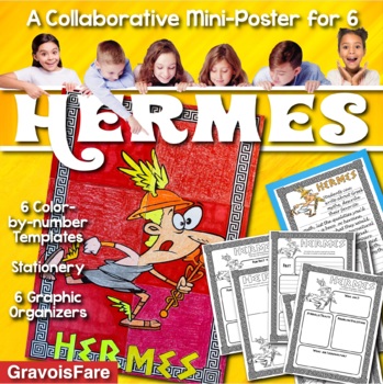 Preview of HERMES — Greek Mythology Mini-Poster Project and Graphic Organizers Activity