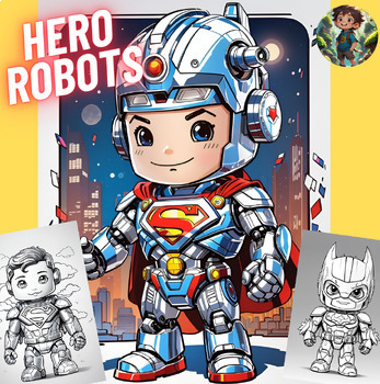 Preview of HERO Robots Coloring pages