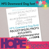 HFS Downward Dog Font