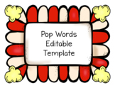 HFW Pop Words Editable Template