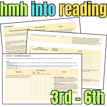 Preview of Into Reading Hmh 1st 2nd 3th 4th 5th 6th Grades Scope And Sequence 12 Module