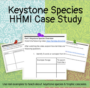 Preview of HHMI Keystone Species Case Study Worksheet