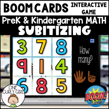 Preview of Kindergarten Math Game | HIDDEN PICTURE | Subitize | Number Sense