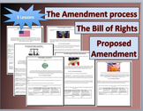 HIGH SCHOOL-3 Lessons based upon the  Bill of Rights and A