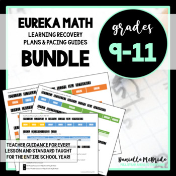 Preview of HIGH SCHOOL BUNDLE! Eureka Math Learning Recovery Plans & Pacing Guides