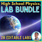 HIGH SCHOOL PHYSICS | Entire Year Lab Bundle | NGSS Curriculum