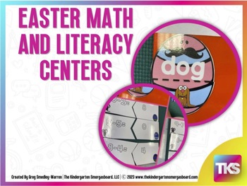 Preview of HIGH-YA! Ninja Bunny Easter Math and Literacy Centers