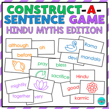 Preview of HINDU MYTHS Parts of Speech Game | Sentence Building | Construct A Sentence