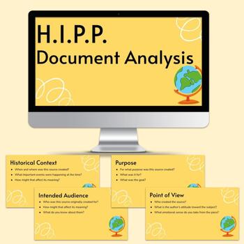 Preview of HIPP Document Analysis Google Slides Lecture
