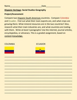 Colombia - Hispanic Heritage Month