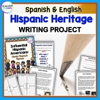 Preview of SPANISH HISPANIC HERITAGE MONTH ACTIVITIES Biography Research Project BILINGUAL