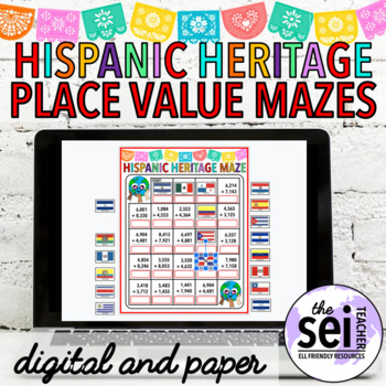 Preview of HISPANIC HERITAGE MONTH MATH CENTERS - SEPTEMBER PLACE VALUE
