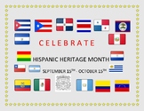 HISPANIC HERITAGE MONTH SIGN - FOR CLASSROOM, AND BULLETIN BOARD