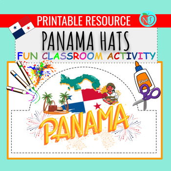Preview of HISPANIC HERITAGE PANAMA HATS | COLOR CUT AND PASTE HAT ACTIVITY | MAKE HATS