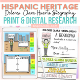 Hispanic Heritage Month Dolores Huerta Biography Print & D