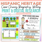 Hispanic Heritage Month Cesar Chavez Biography Print & Dig