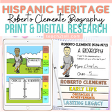 Hispanic Heritage Month Roberto Clemente Biography Print &
