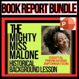 HISTORICAL BACKGROUND INTRO & EDITABLE BOOK REPORT Mighty 