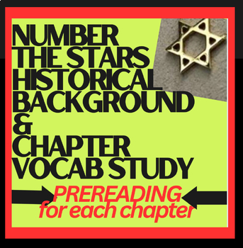 Preview of Number the Stars Prereading-Historical Background, Vocab, Activities, Organizers