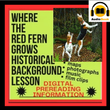 HISTORICAL Background  Introduction, Where the Red Fern Gr