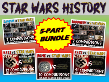 Preview of HISTORICAL CONNECTIONS IN STAR WARS BUNDLE: ROME, NAZI GERMANY, TAOISM, BUDDHISM