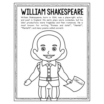 HISTORICAL FIGURES Coloring Pages | Biography Posters | Social Studies