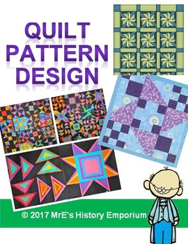 Preview of HISTORY/ANY SUBJECT - Quilt Pattern Design Worksheets