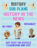 HISTORY IN THE NEWS Post-and-Go (No prep!) SELF-GUIDED Sub